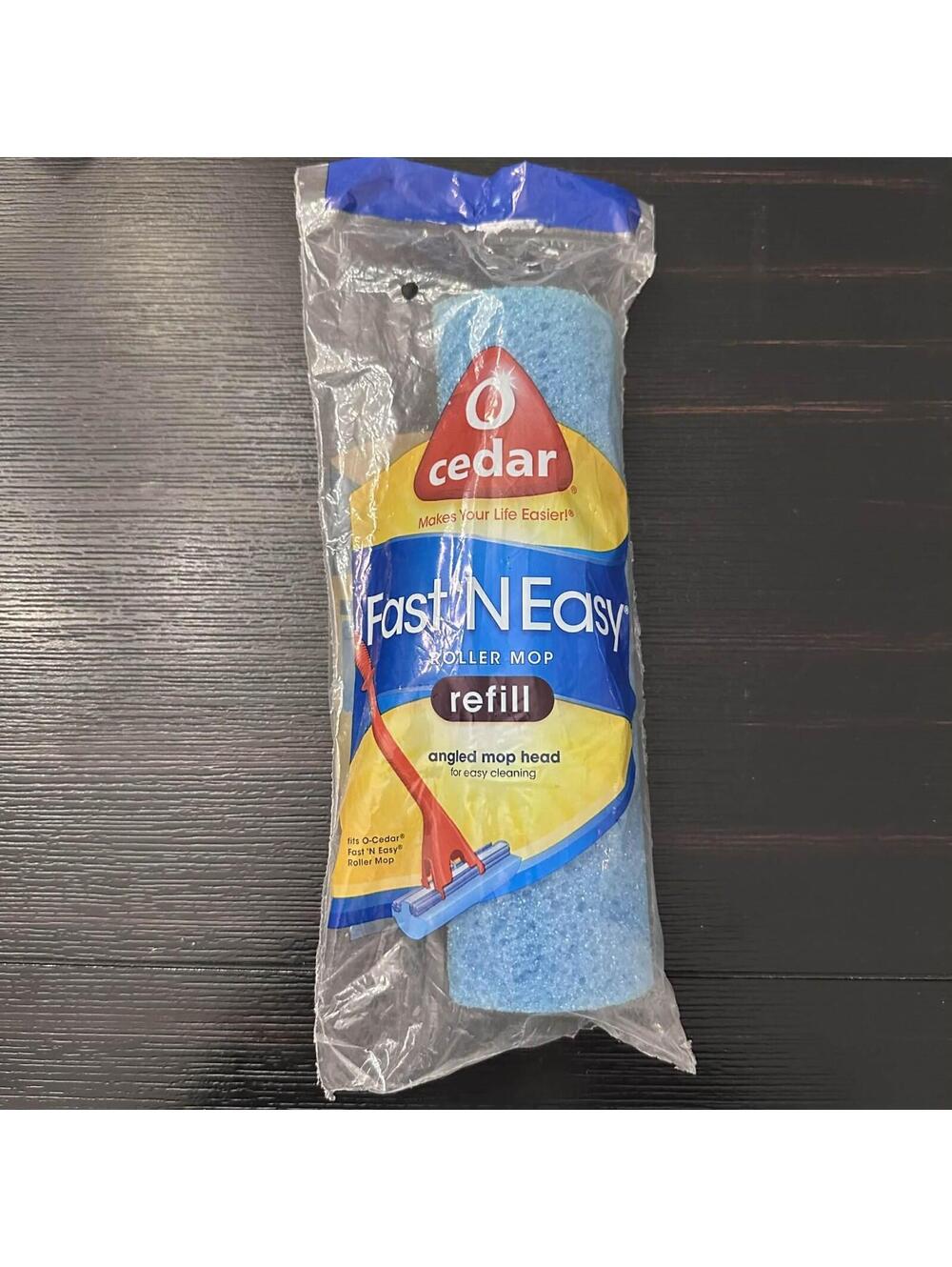 O Cedar Fast N Easy Roller Mop Refill Angled Sponge Mop Head OEM NOS